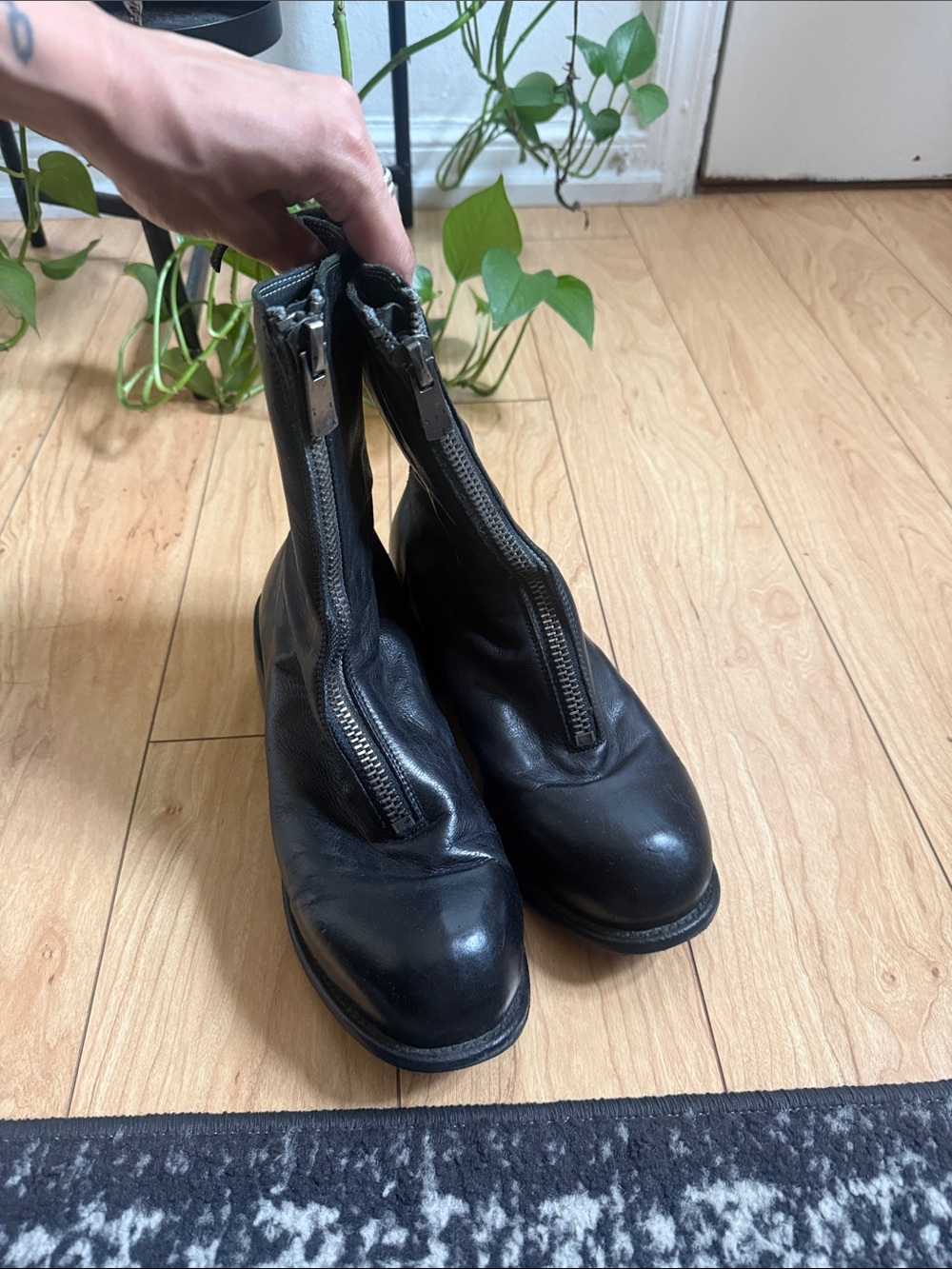 Guidi PL2 Black Leather Boots